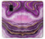 S3896 Purple Marble Gold Streaks Case For Samsung Galaxy A8 (2018)