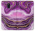 S3896 Purple Marble Gold Streaks Case For Samsung Galaxy A6+ (2018), J8 Plus 2018, A6 Plus 2018