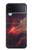 S3897 Red Nebula Space Case For Samsung Galaxy Z Flip 3 5G