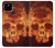 S3881 Fire Skull Case For Google Pixel 4a 5G