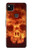 S3881 Fire Skull Case For Google Pixel 4a