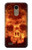 S3881 Fire Skull Case For LG K10 (2018), LG K30