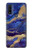 S3906 Navy Blue Purple Marble Case For Motorola G Pure