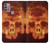 S3881 Fire Skull Case For Motorola Moto G30, G20, G10