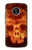 S3881 Fire Skull Case For Motorola Moto G5