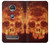 S3881 Fire Skull Case For Motorola Moto Z2 Play, Z2 Force