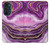 S3896 Purple Marble Gold Streaks Case For Motorola Edge 30 Pro