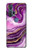 S3896 Purple Marble Gold Streaks Case For Motorola Edge+