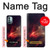 S3897 Red Nebula Space Case For Nokia G11, G21