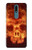 S3881 Fire Skull Case For Nokia 2.4