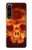 S3881 Fire Skull Case For Sony Xperia 1 IV