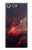S3897 Red Nebula Space Case For Sony Xperia XZ Premium