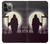 S3262 Grim Reaper Night Moon Cemetery Case For iPhone 14 Pro
