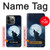 S3693 Grim White Wolf Full Moon Case For iPhone 14 Pro