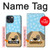 S2669 Cute Dog Paws Bones Cartoon Case For iPhone 14 Plus