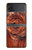 S0603 Wood Graphic Printed Case For Samsung Galaxy Z Flip 4