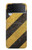 S2231 Yellow and Black Line Hazard Striped Case For Samsung Galaxy Z Flip 4