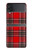 S2374 Tartan Red Pattern Case For Samsung Galaxy Z Flip 4