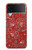 S3354 Red Classic Bandana Case For Samsung Galaxy Z Flip 4