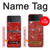 S3354 Red Classic Bandana Case For Samsung Galaxy Z Flip 4