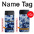 S3439 Fabric Indigo Tie Dye Case For Samsung Galaxy Z Flip 4