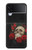 S3753 Dark Gothic Goth Skull Roses Case For Samsung Galaxy Z Flip 4