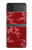 S3817 Red Floral Cherry blossom Pattern Case For Samsung Galaxy Z Flip 4