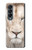 S2399 White Lion Face Case For Samsung Galaxy Z Fold 4