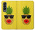 S2443 Funny Pineapple Sunglasses Kiss Case For Samsung Galaxy Z Fold 4