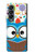S2521 Cute Nerd Owl Cartoon Case For Samsung Galaxy Z Fold 4