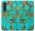 S2688 Aqua Copper Turquoise Gemstone Graphic Case For Samsung Galaxy Z Fold 4