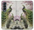 S2773 Peacock Chinese Brush Painting Case For Samsung Galaxy Z Fold 4