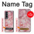 S2843 Pink Marble Texture Case For Samsung Galaxy Z Fold 4