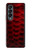 S2879 Red Arowana Fish Scale Case For Samsung Galaxy Z Fold 4