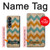 S3033 Vintage Wood Chevron Graphic Printed Case For Samsung Galaxy Z Fold 4