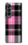 S3091 Pink Plaid Pattern Case For Samsung Galaxy Z Fold 4