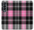 S3091 Pink Plaid Pattern Case For Samsung Galaxy Z Fold 4