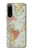 S3418 Vintage World Map Case For Sony Xperia 5 IV