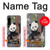 S3793 Cute Baby Panda Snow Painting Case For Sony Xperia 5 IV