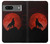 S2955 Wolf Howling Red Moon Case For Google Pixel 7