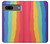 S3799 Cute Vertical Watercolor Rainbow Case For Google Pixel 7