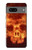 S3881 Fire Skull Case For Google Pixel 7