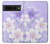 S2361 Purple White Flowers Case For Google Pixel 7 Pro