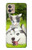 S3795 Kitten Cat Playful Siberian Husky Dog Paint Case For Motorola Moto G32