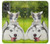 S3795 Kitten Cat Playful Siberian Husky Dog Paint Case For Motorola Moto G32