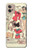 S3820 Vintage Cowgirl Fashion Paper Doll Case For Motorola Moto G32