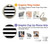 S1596 Black and White Striped Case For Motorola Moto G52, G82 5G