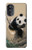 S2210 Panda Fluffy Art Painting Case For Motorola Moto G52, G82 5G