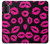 S2933 Pink Lips Kisses on Black Case For Motorola Moto G52, G82 5G