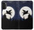S3289 Flying Pig Full Moon Night Case For Motorola Moto G52, G82 5G